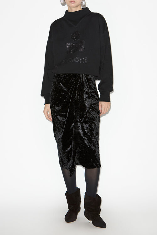 Moby Stand-Up Collar Sweatshirt with Logo Moby Stand-Up Collar Sweatshirt with Logo