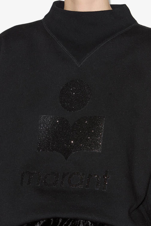 Moby Stand-Up Collar Sweatshirt with Logo Moby Stand-Up Collar Sweatshirt with Logo