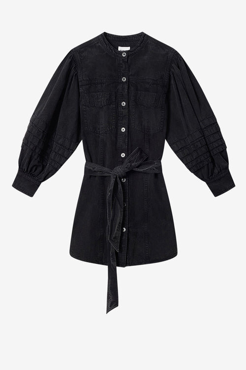 Moe Faded Chambray Shirt Dress Moe Faded Chambray Shirt Dress