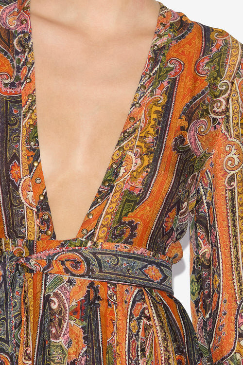 Morgane Short Printed Silk Dress Morgane Short Printed Silk Dress