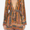 Morgane Short Printed Silk Dress Morgane Short Printed Silk Dress