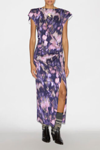 Nadela Long Printed Jersey Dress