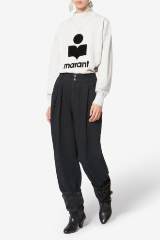 Nadine Flowing Cotton and Linen Workwear Pants Nadine Flowing Cotton and Linen Workwear Pants