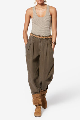 Nadine Flowing Cotton and Linen Workwear Pants Nadine Flowing Cotton and Linen Workwear Pants