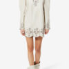 Nala Short Leather Laser-Cut Dress