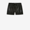 Naline Shorts in Fine Supple Faux Leather