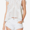 Nalou Frilly Cotton Voile Top Nalou Frilly Cotton Voile Top