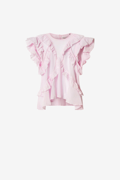 Nalou Frilly Cotton Voile Top Nalou Frilly Cotton Voile Top