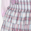 Naomi Checkered Skirt in Smocked Cotton Voile Naomi Checkered Skirt in Smocked Cotton Voile