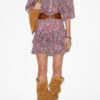 Naomi Skirt in Printed Smocked Cotton Voile Naomi Skirt in Printed Smocked Cotton Voile
