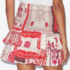 Naomi Smocked Cotton Voile Skirt with Bandana Print Naomi Smocked Cotton Voile Skirt with Bandana Print