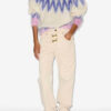 Natania Mohair Fair Isle Pattern Sweater