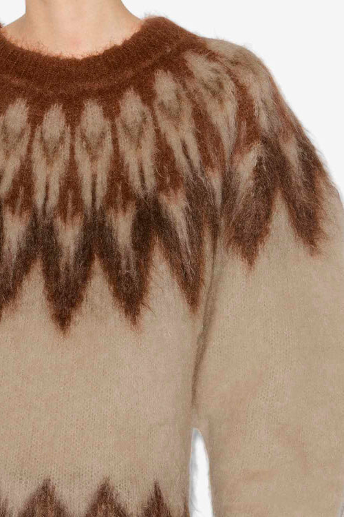 Natania Mohair Fair Isle Pattern Sweater Natania Mohair Fair Isle Pattern Sweater
