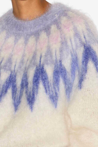 Natania Mohair Fair Isle Pattern Sweater