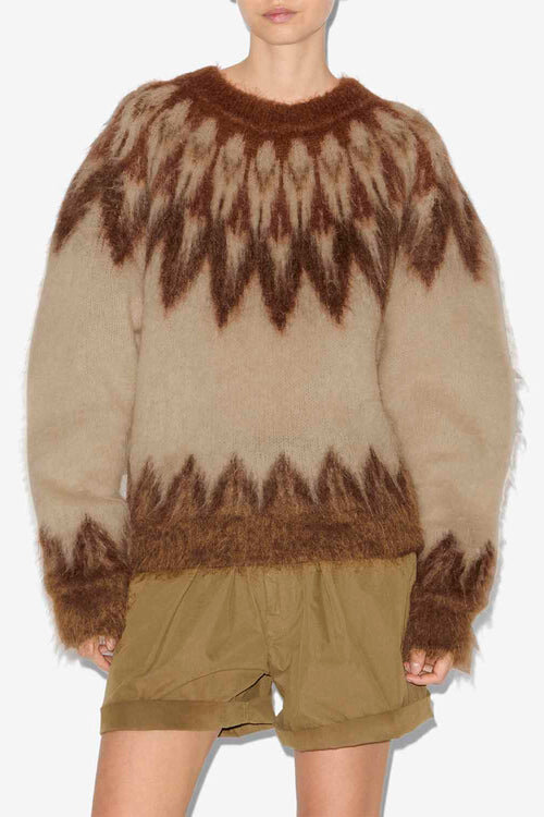 Natania Mohair Fair Isle Pattern Sweater Natania Mohair Fair Isle Pattern Sweater