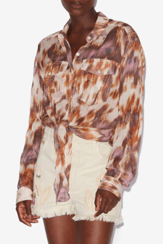 Nath Tied Printed Cotton Voile Shirt Nath Tied Printed Cotton Voile Shirt