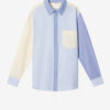 Nathael Patchwork Cotton Oxford Shirt Nathael Patchwork Cotton Oxford Shirt