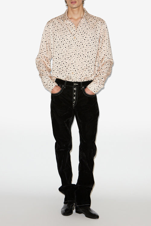 Nathan Flowing Polka Dot Shirt Nathan Flowing Polka Dot Shirt