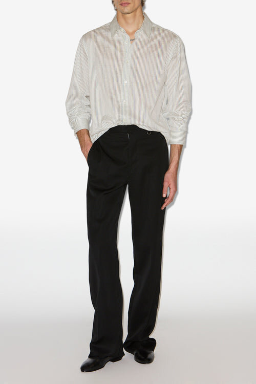 Nathan Striped Cotton and Silk Shirt Nathan Striped Cotton and Silk Shirt