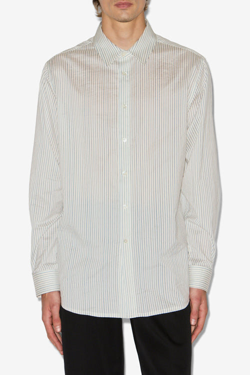 Nathan Striped Cotton and Silk Shirt Nathan Striped Cotton and Silk Shirt