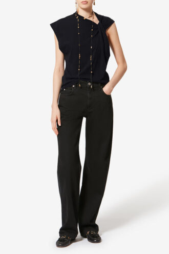 Nayda Asymmetrical Short-Sleeve T-Shirt
