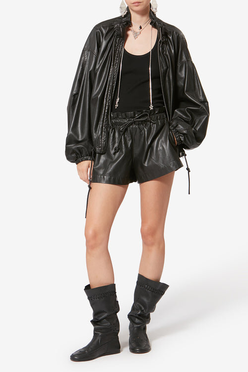 Neela Jacket in Fine and Supple Faux Leather Neela Jacket in Fine and Supple Faux Leather