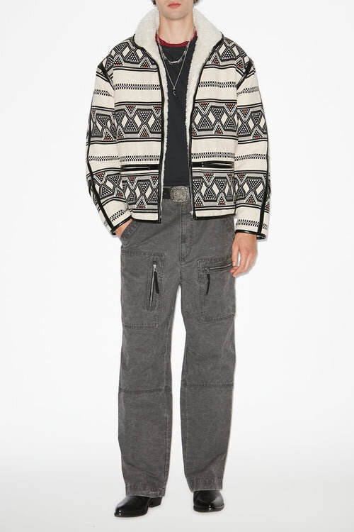 Nelkis Graphic Pattern Jacquard Jacket Nelkis Graphic Pattern Jacquard Jacket