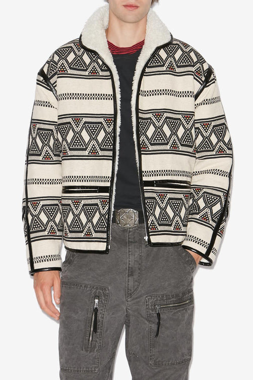 Nelkis Graphic Pattern Jacquard Jacket Nelkis Graphic Pattern Jacquard Jacket