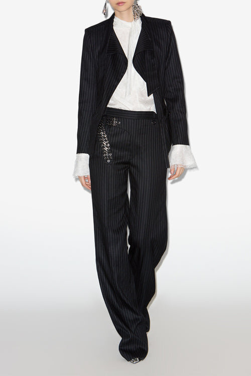 Nelvia Tennis Stripe Suit Jacket Nelvia Tennis Stripe Suit Jacket