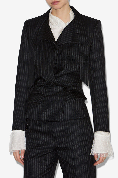 Nelvia Tennis Stripe Suit Jacket Nelvia Tennis Stripe Suit Jacket