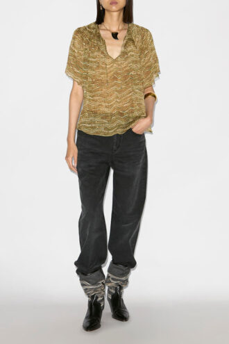 Neslya Printed Muslin Top Neslya Printed Muslin Top