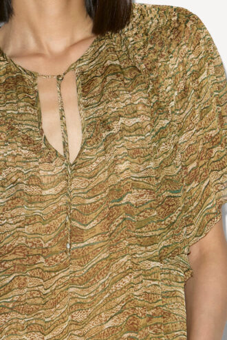 Neslya Printed Muslin Top Neslya Printed Muslin Top