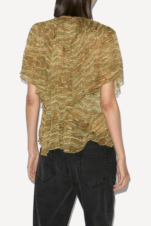 Neslya Printed Muslin Top Neslya Printed Muslin Top