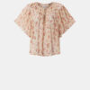 Neslya Short-Sleeve Printed Muslin Blouse Neslya Short-Sleeve Printed Muslin Blouse
