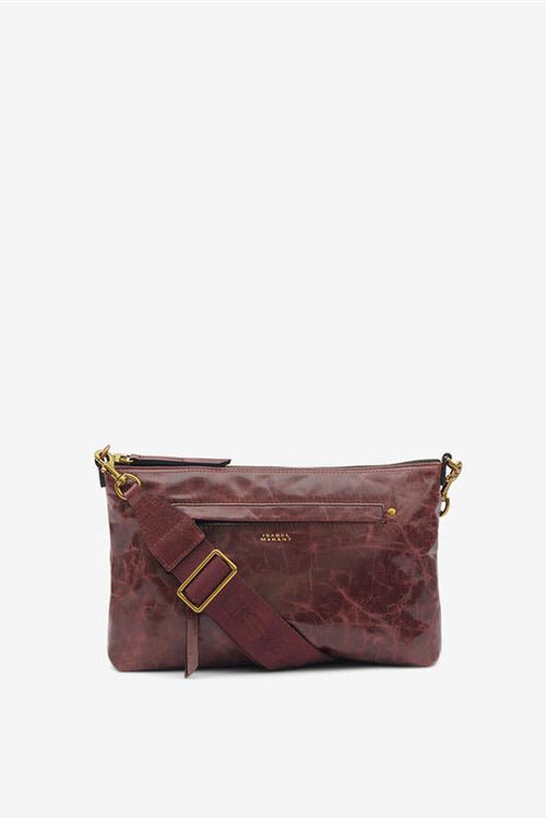 Nessah Shiny Leather Shoulder Bag Nessah Shiny Leather Shoulder Bag