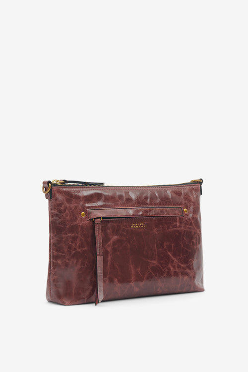 Nessah Shiny Leather Shoulder Bag Nessah Shiny Leather Shoulder Bag