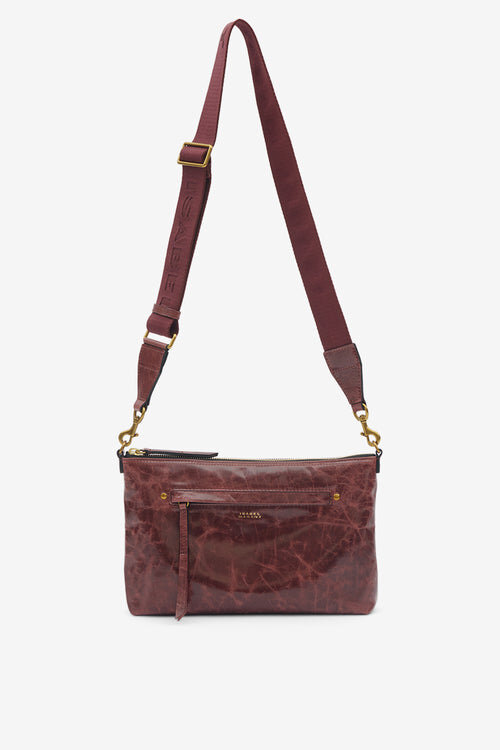 Nessah Shiny Leather Shoulder Bag Nessah Shiny Leather Shoulder Bag