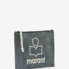 Netia Faded Cotton Clutch Bag with Logo Netia Faded Cotton Clutch Bag with Logo