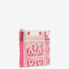Netia Printed Cotton Clutch Bag with Logo