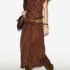 Neyela Asymmetrical Checkered Top Neyela Asymmetrical Checkered Top