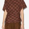 Neyela Asymmetrical Checkered Top Neyela Asymmetrical Checkered Top