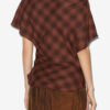 Neyela Asymmetrical Checkered Top Neyela Asymmetrical Checkered Top