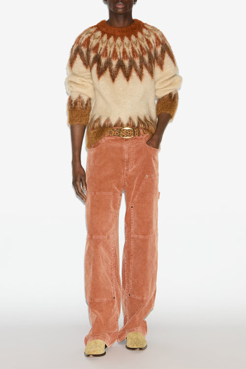 Nicolas Mohair Fair Isle Pattern Sweater Nicolas Mohair Fair Isle Pattern Sweater