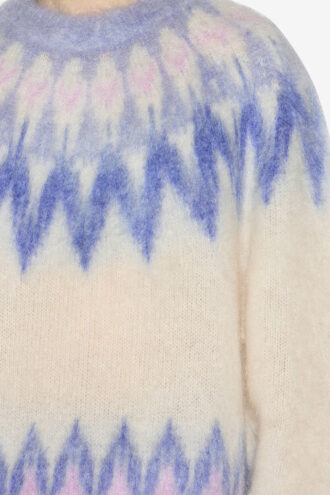 Nicolas Mohair Fair Isle Pattern Sweater Nicolas Mohair Fair Isle Pattern Sweater