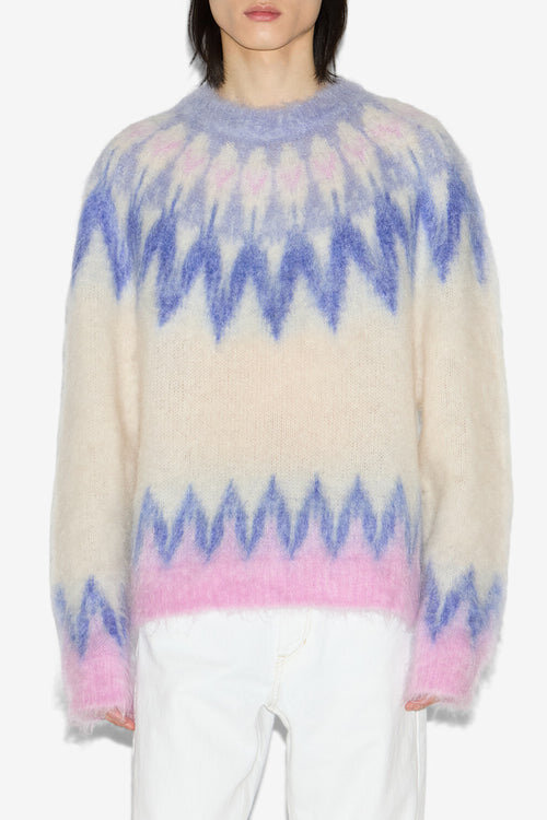 Nicolas Mohair Fair Isle Pattern Sweater Nicolas Mohair Fair Isle Pattern Sweater