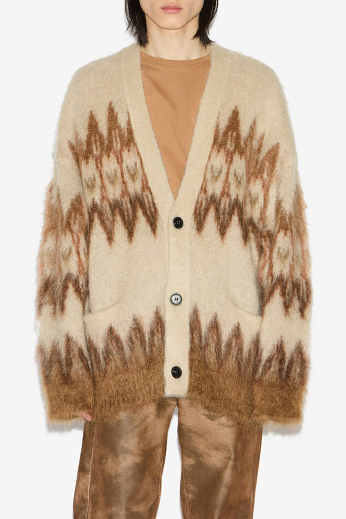 Nielson Mohair Fair Isle Pattern Cardigan Nielson Mohair Fair Isle Pattern Cardigan