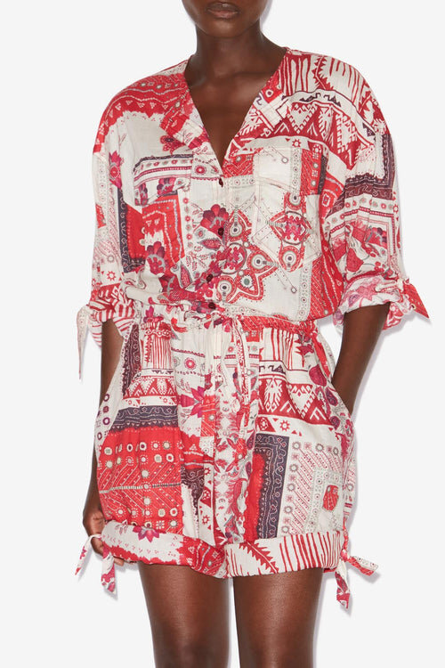 Niely Printed Cotton Voile Playsuit Niely Printed Cotton Voile Playsuit