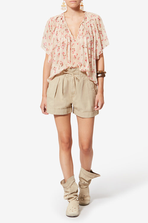 Nirma Cotton and Linen Canvas Shorts Nirma Cotton and Linen Canvas Shorts