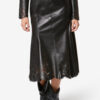 Nisia Lambskin Leather Midi Skirt Nisia Lambskin Leather Midi Skirt