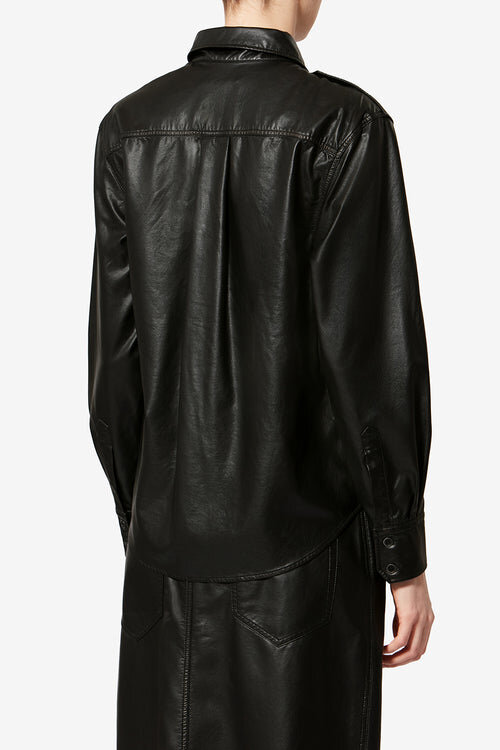 Noee Shirt in Fine and Soft Faux Leather Noee Shirt in Fine and Soft Faux Leather